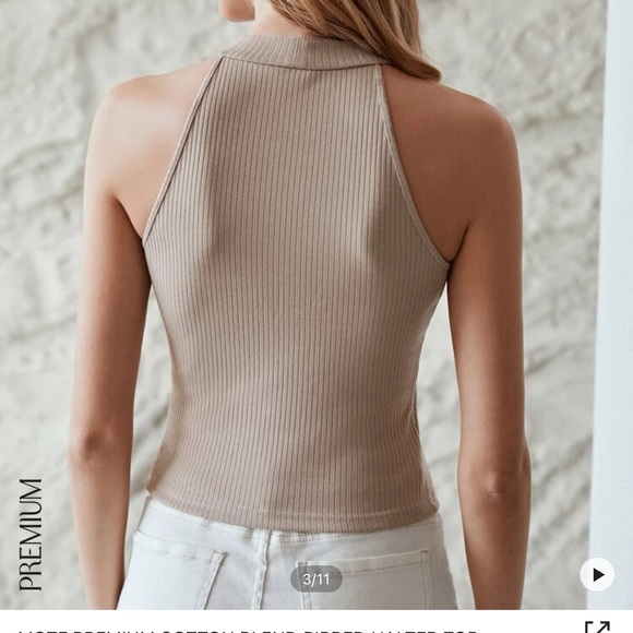 NWT Shein MOTIF Halter Tank - Picture 3 of 4